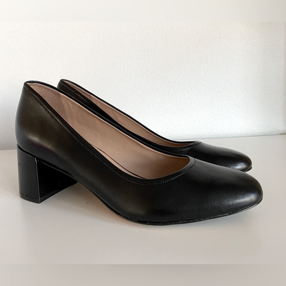 Naturalizer 27 Edit Rebecca Leather Block Heel Pumps - Picture 3 of 10